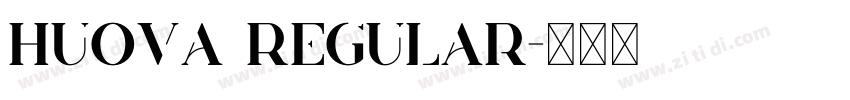 Huova Regular字体转换